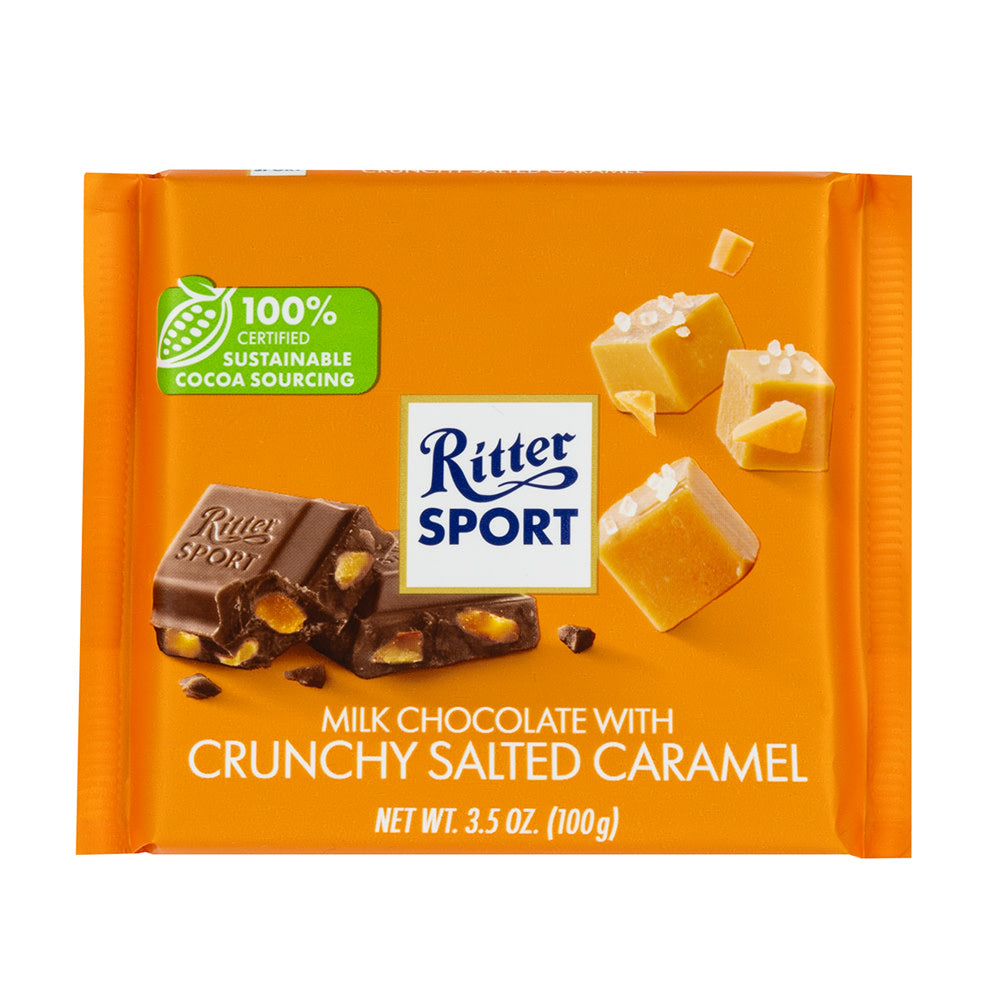 Wholesale Ritter Crunchy Salted Caramel 3.5 Oz Bar- Bulk