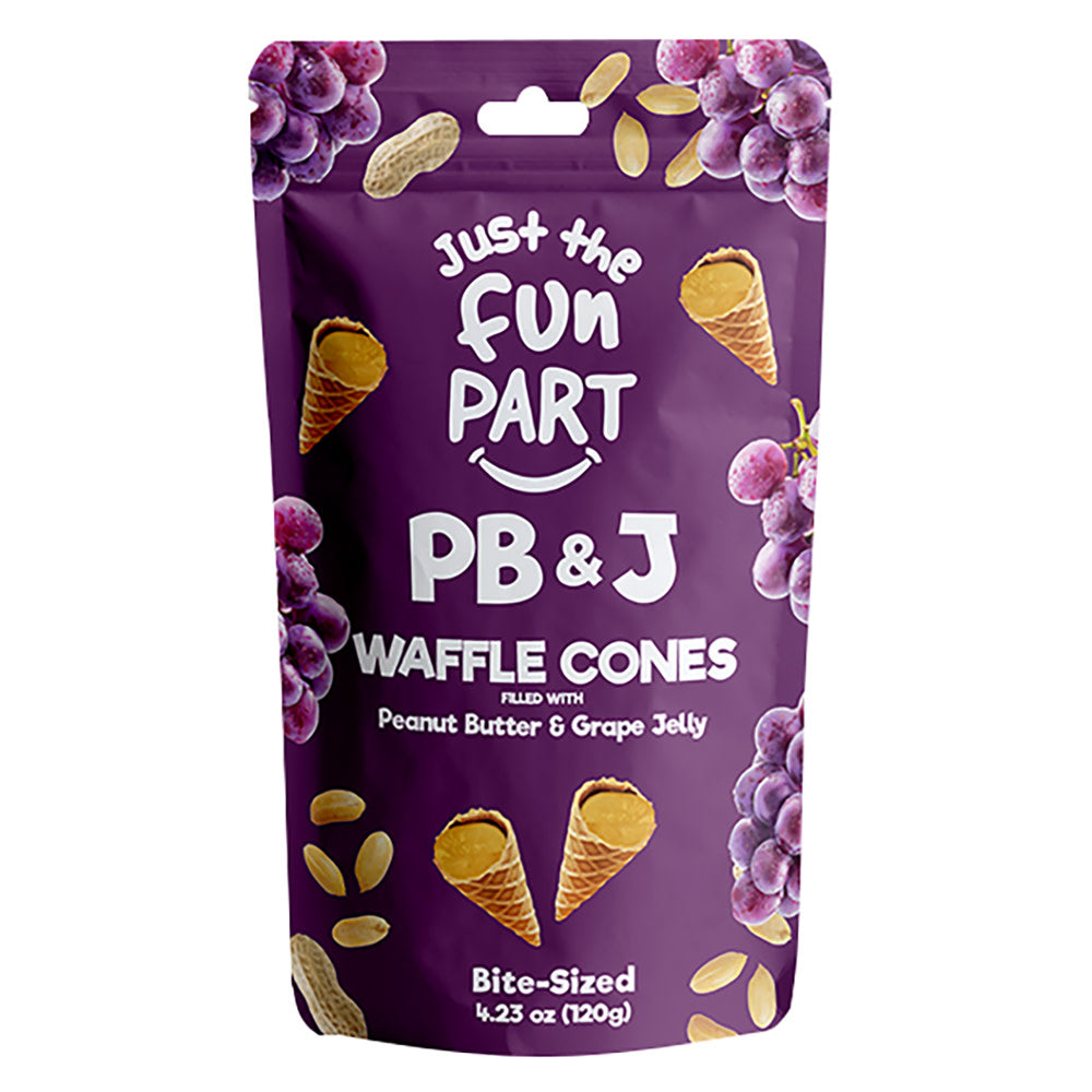 Wholesale Just The Fun Part Pb & J Mini Cones 4.23 Oz Bag- Bulk