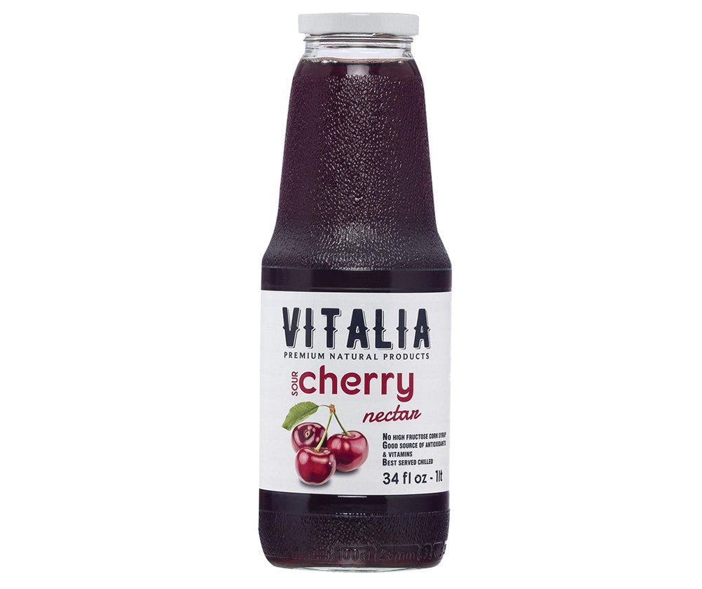Wholesale Vitalia Sour Cherry Nectar 34 Oz Bottle- Bulk