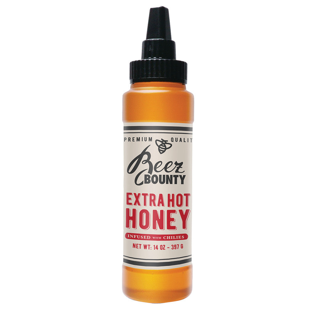 Wholesale Beez Bounty Extra Hot Honey 14 Oz Squeeze Bottle- Bulk