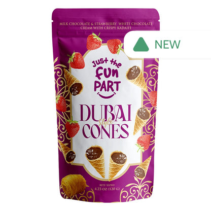 Wholesale Just The Fun Part - Dubai Milk Stbr White Chocolate - 4.23Oz- Bulk