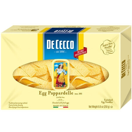 Wholesale De Cecco Case Pappardelle Egg Pasta- Bulk