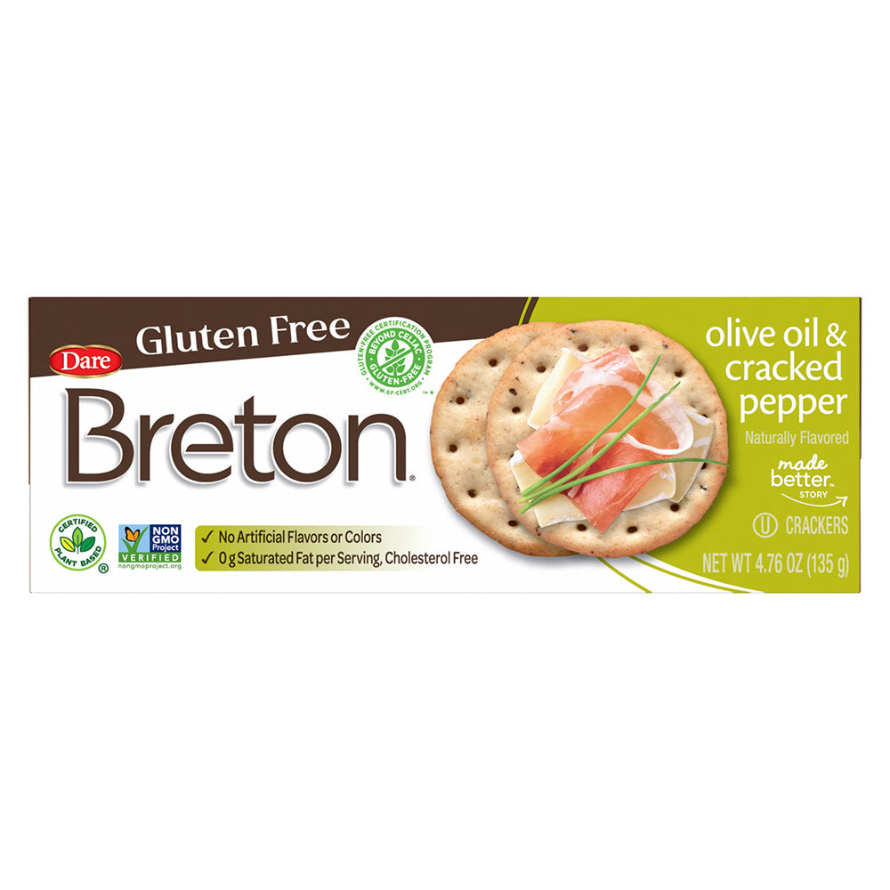 Wholesale Dare - Breton - Gluten Free - Cracked Pepper - 4.76Oz - Pk6- Bulk