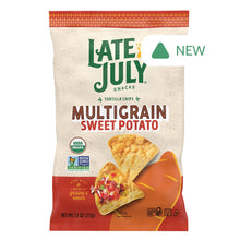 Wholesale Late July Multigrain Sweet Potato Tortilla Chips 7.5 Oz Bag- Bulk