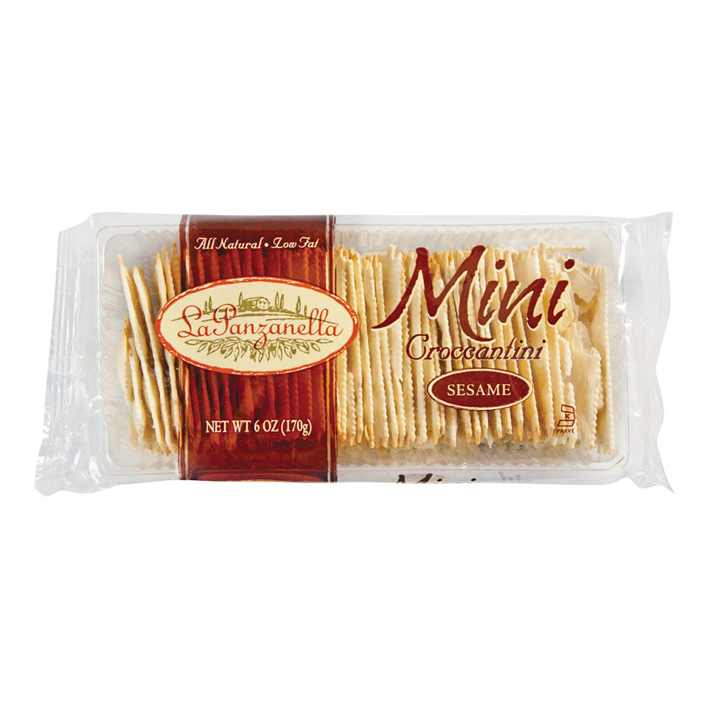 Wholesale La Panzanella Sesame Mini Croccantini 6 Oz Tray Pack- Bulk