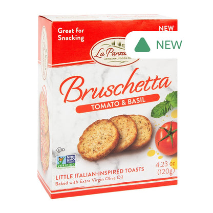 Wholesale La Panzanella Tomato & Basil Bruschetta Toasts 4.23 Oz Box- Bulk