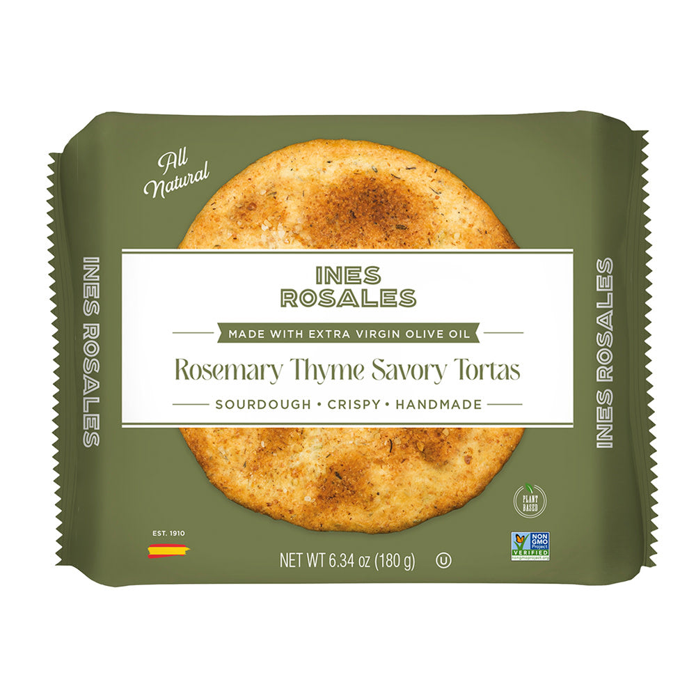 Wholesale Ines Rosales Rosemary And Thyme Tortas 6 Pc 6.34 Oz- Bulk