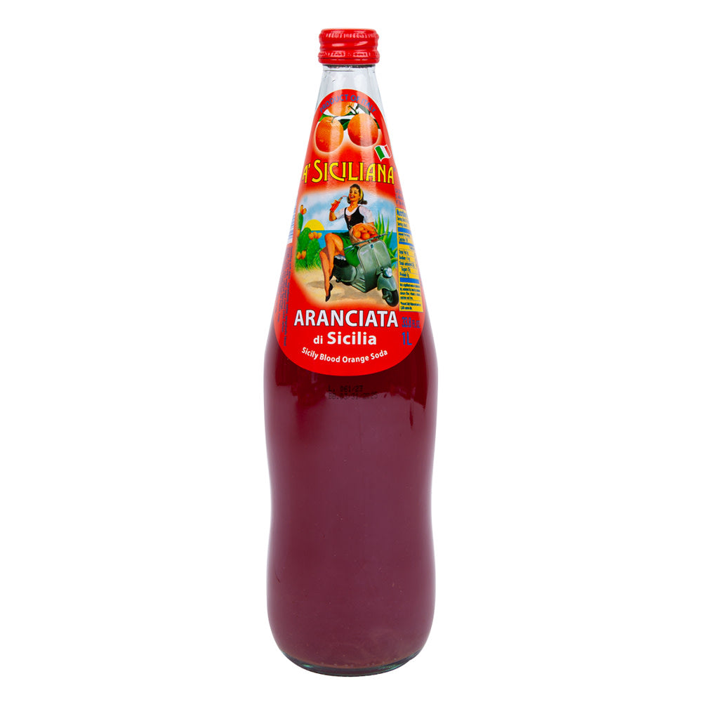 Wholesale A' Siciliana Blood Orange Soda 33.8 Oz Bottle- Bulk
