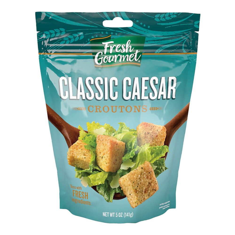 Wholesale Fresh Gourmet Classic Caesar Croutons 5 Oz Pouch- Bulk