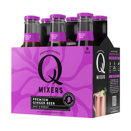 Wholesale Q Mixers Premium Ginger Beer Bottle 6 Count 6.7 Oz- Bulk