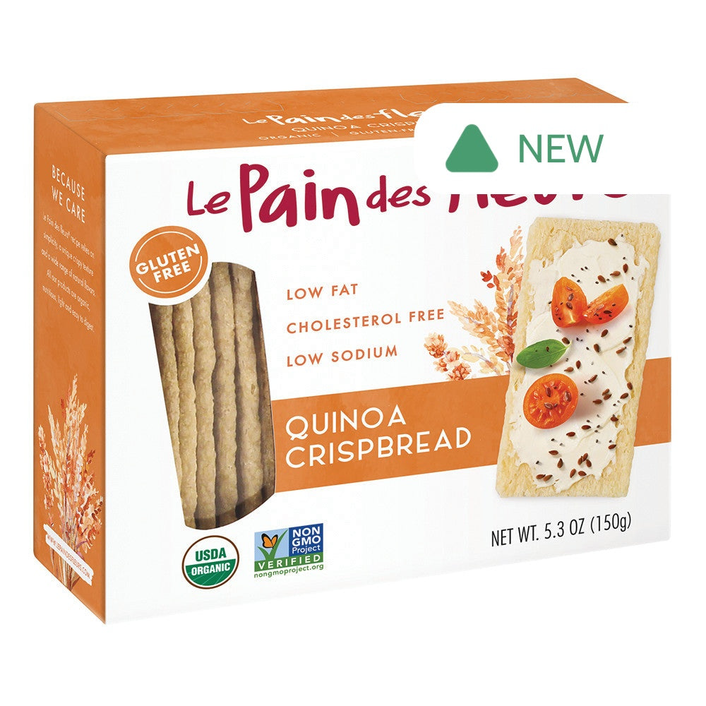 Wholesale Le Pain Des Fleurs Quinoa Crispbread 4.4 Oz Box- Bulk