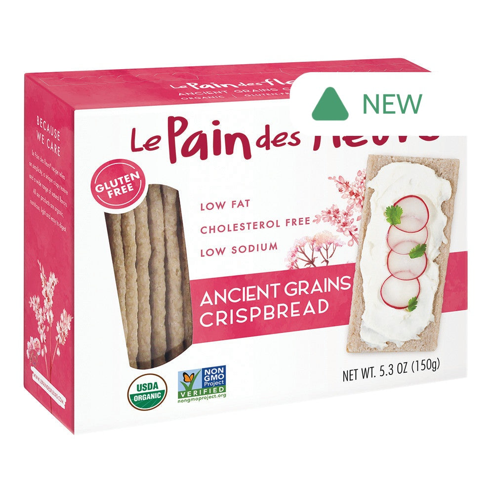 Wholesale Le Pain Des Fleurs Ancient Grains Crispbread 4.4 Oz Box- Bulk