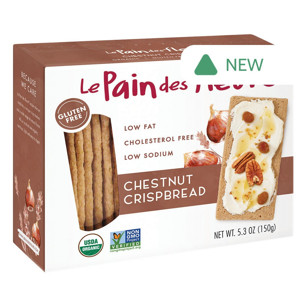 Wholesale Le Pain Des Fleurs Chestnut Crispbread 4.4 Oz Box- Bulk