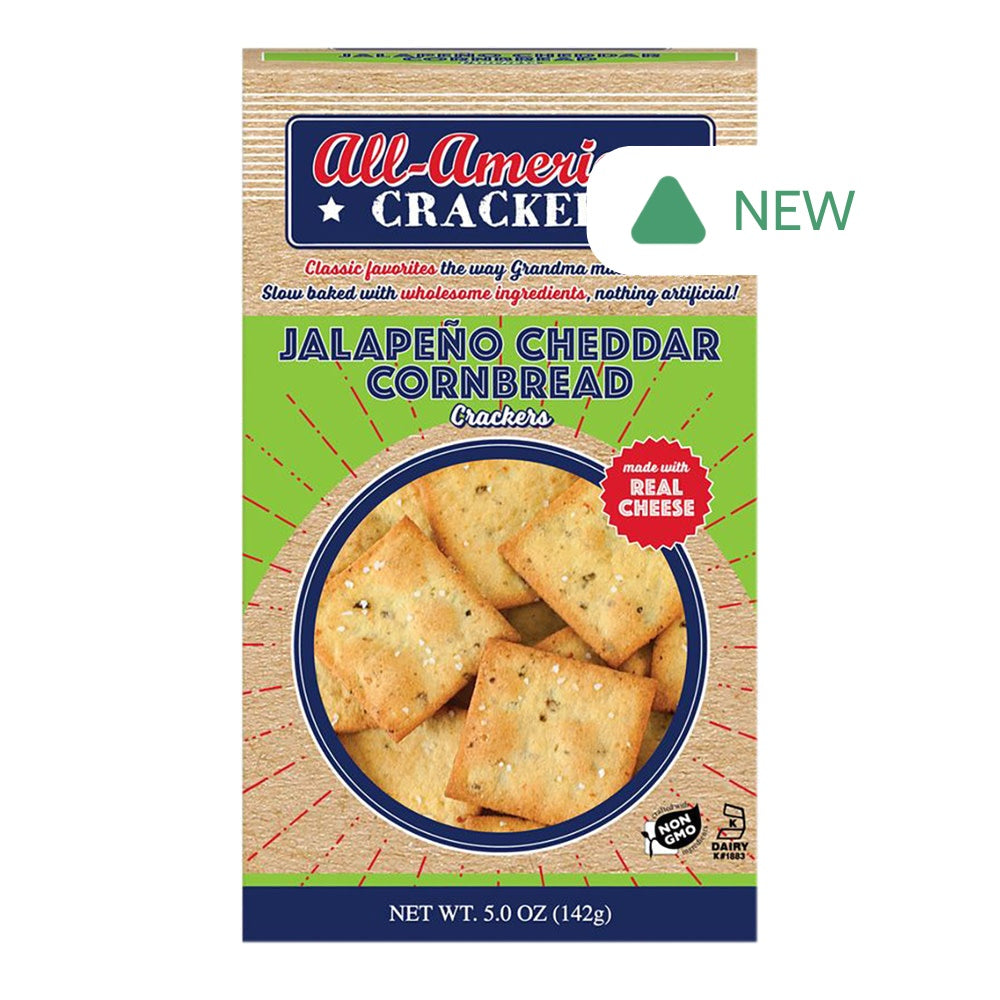 Wholesale Partners All American Crackers Jalapeno Cheddar Cornbread 5 Oz Box- Bulk