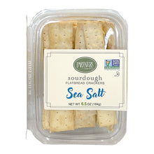 Wholesale Partners Sea Salt Sourdough Flatbread Crackers 6.5 Oz Tub- Bulk