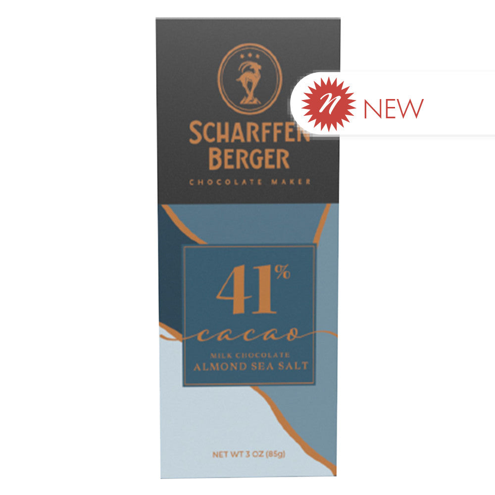Wholesale Scharffen Berger - 41% Milk Chocolate Almonds - 3Oz- Bulk