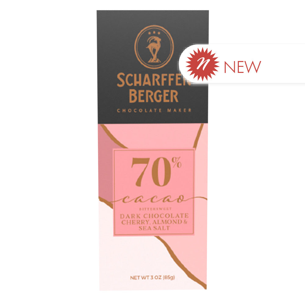Wholesale Scharffen Berger - 70% Dark Cherry Almond - 3Oz- Bulk