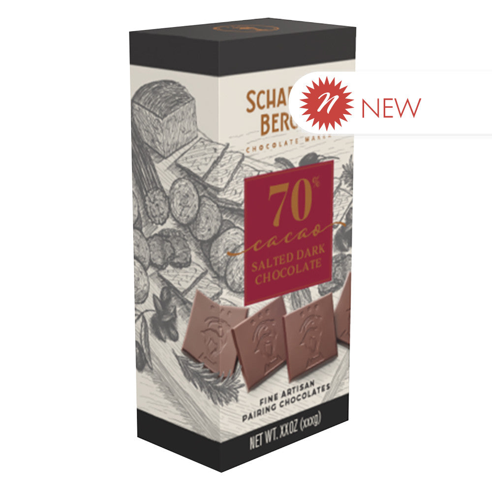 Wholesale Scharffen Berger - 70% Dark Chocolate W/Sea Salt - 6.3Oz- Bulk
