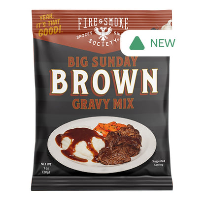 Wholesale Fire&Smoke - Big Sundried Brown Gravy Mix - 1.2Oz- Bulk