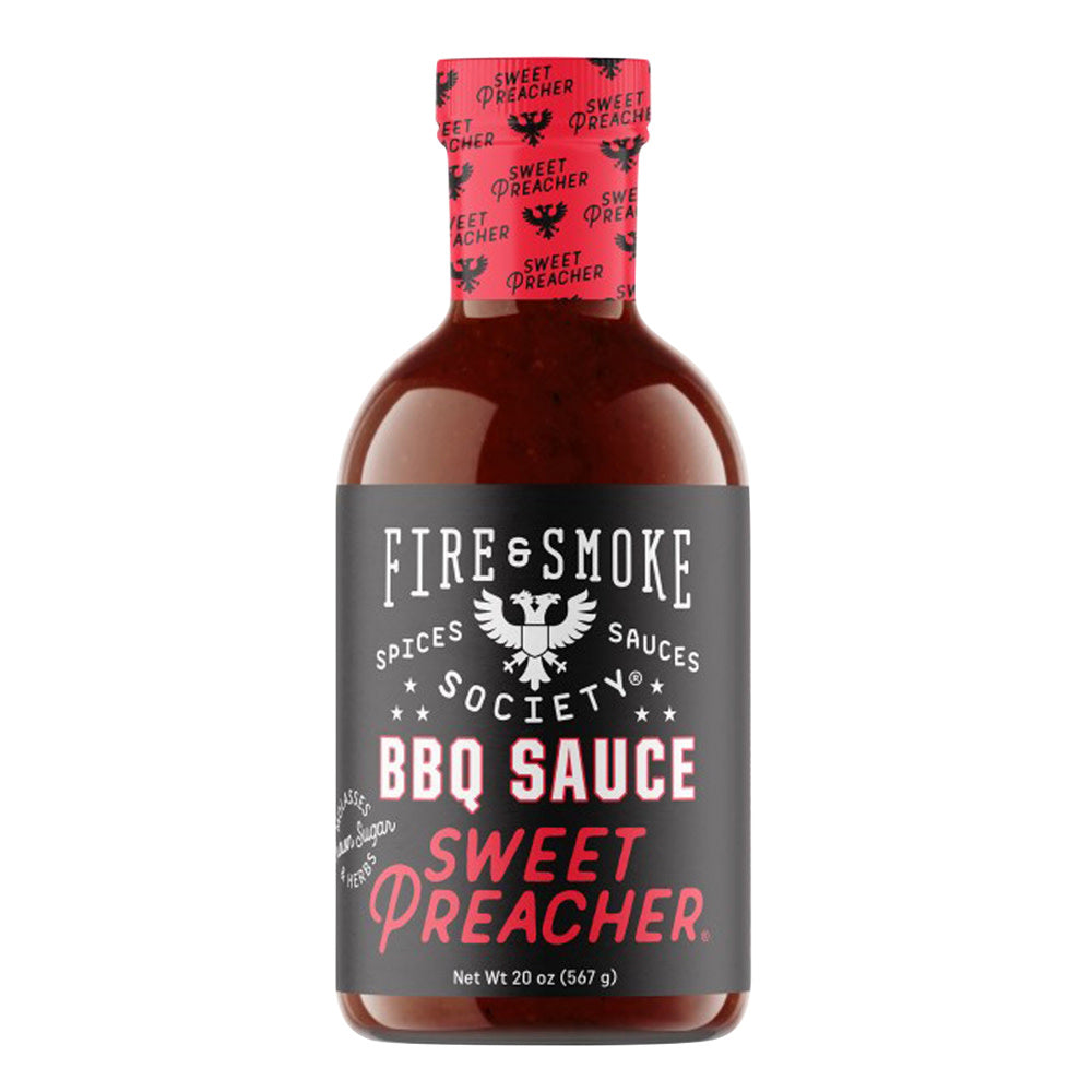 Wholesale Fire & Smoke Society Sweet Preacher Bbq Sauce 20 Oz Bottle- Bulk