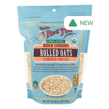 Wholesale Bob'S Red Mill Organic Quick Cooking Rolled Oats 16 Oz Pouch- Bulk