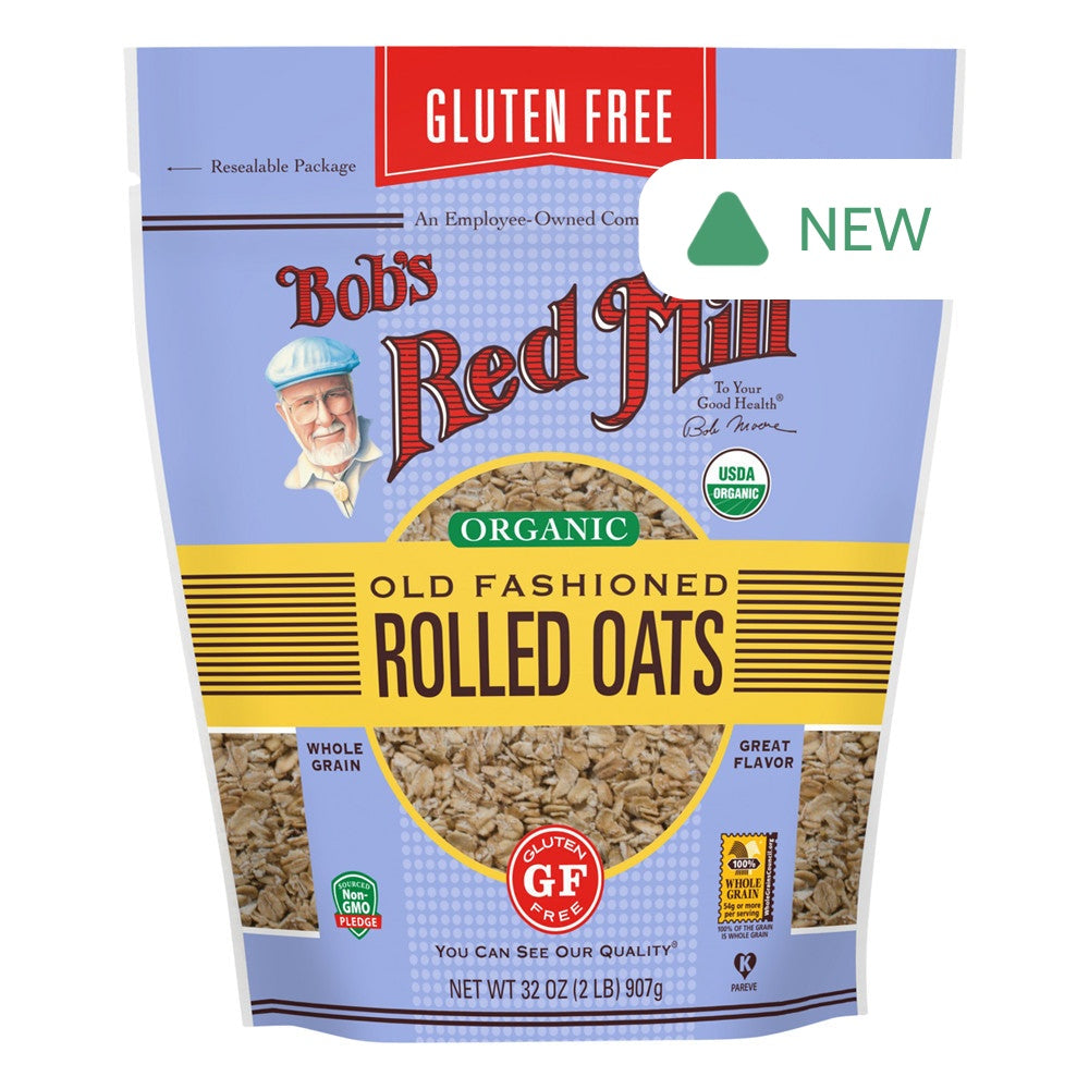 Wholesale Bob'S Red Mill Gluten Free Organic Old Fashioned Rolled Oats 32 Oz Pouch- Bulk
