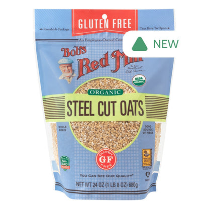 Wholesale Bob'S Red Mill Gluten Free Organic Steel Cut Oats 24 Oz Pouch- Bulk