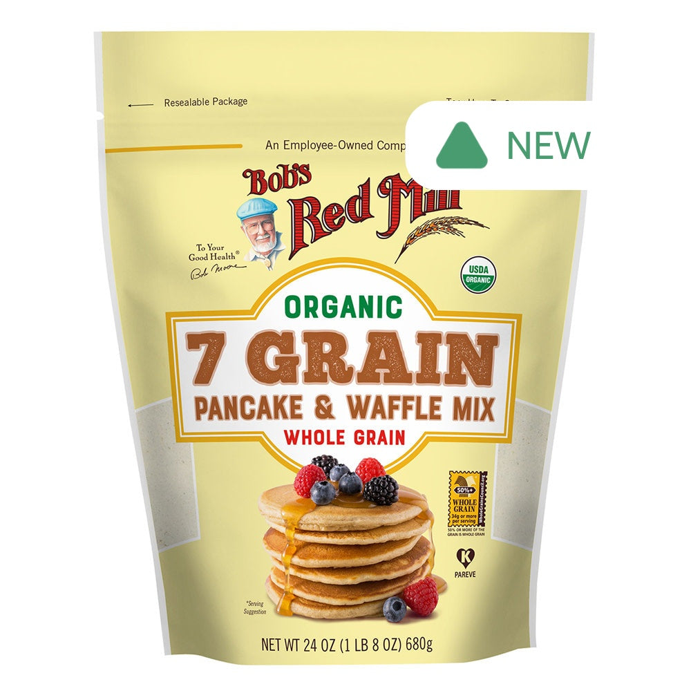 Wholesale Bob'S Red Mill Organic 7 Grain Pancake & Waffle Mix 24 Oz Pouch- Bulk