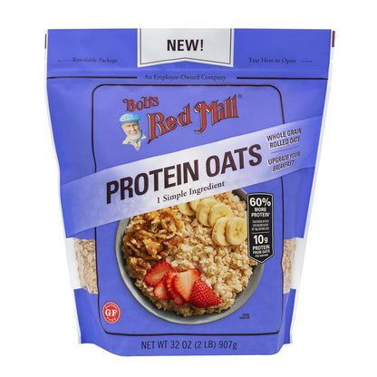 Wholesale Bob'S Red Mill Gluten-Free Protein Oats 32 Oz Resealable Bag- Bulk