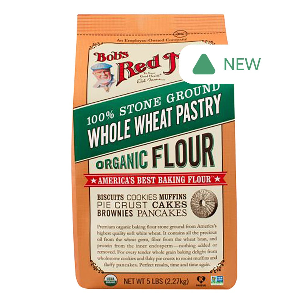 Wholesale Bob'S Red Mill Organic Whole Wheat Flour 5 Lb Pouch- Bulk