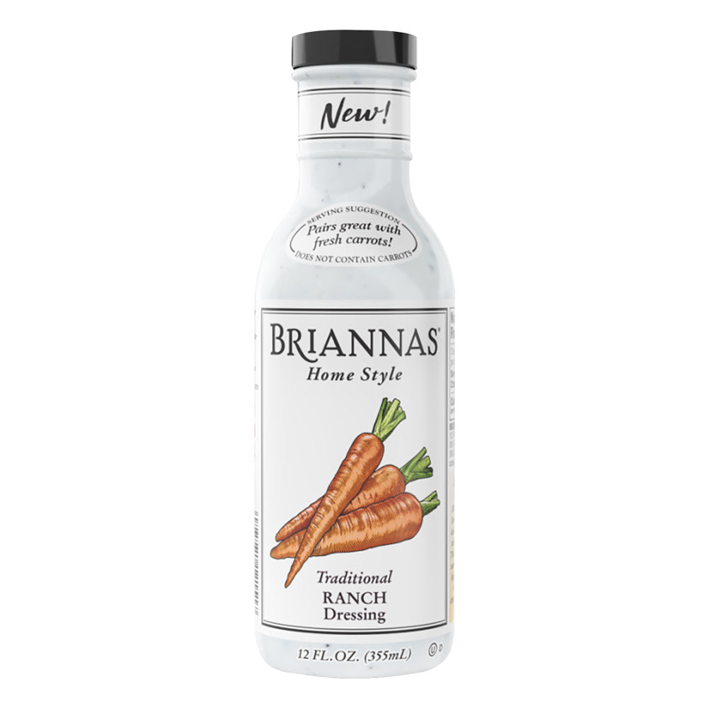 Wholesale Briannas Traditional Ranch Dressing 12 Oz Bottle- Bulk