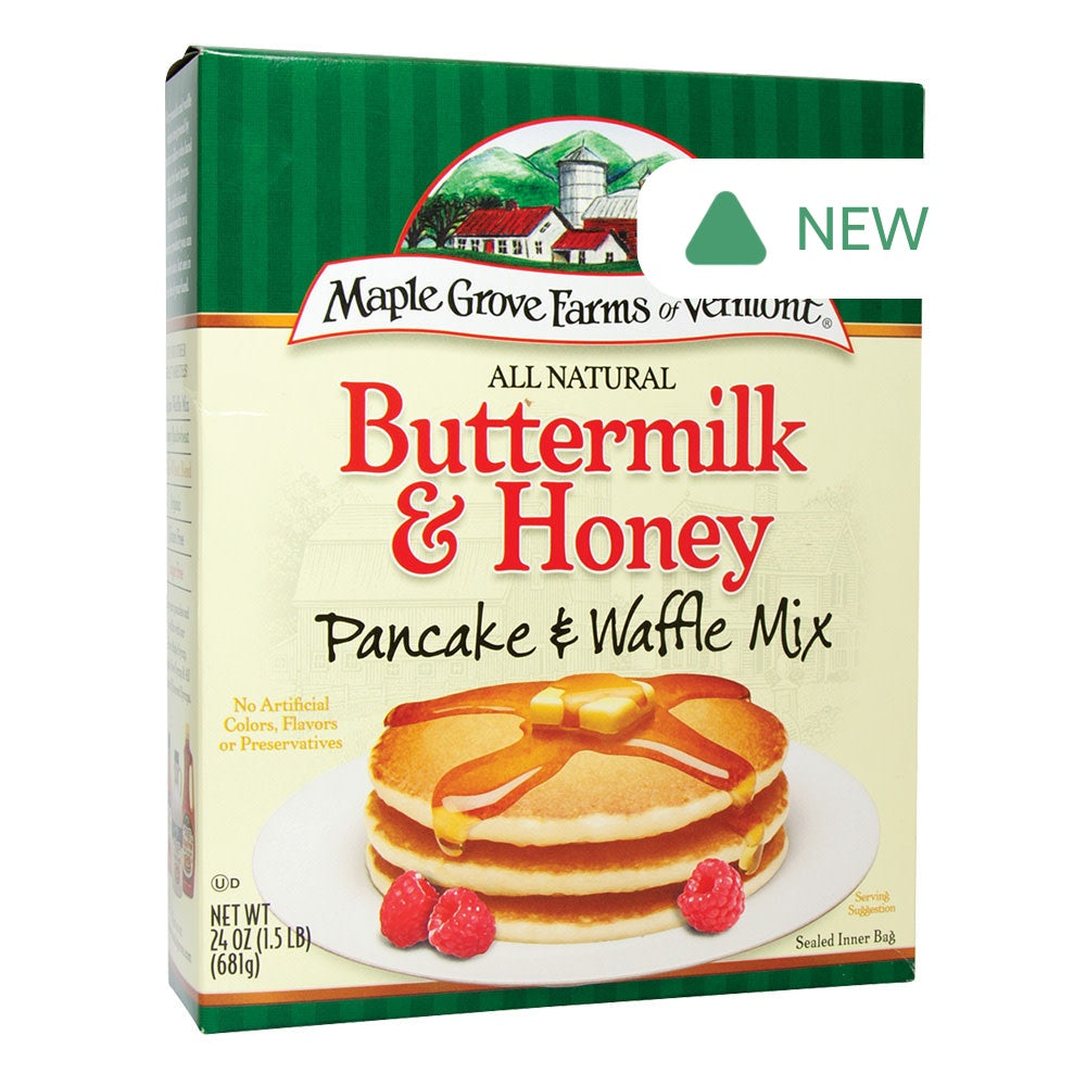 Wholesale Maple Grove Farms All Natural Buttermilk & Honey Pancake & Waffle Mix 24 Oz Box- Bulk