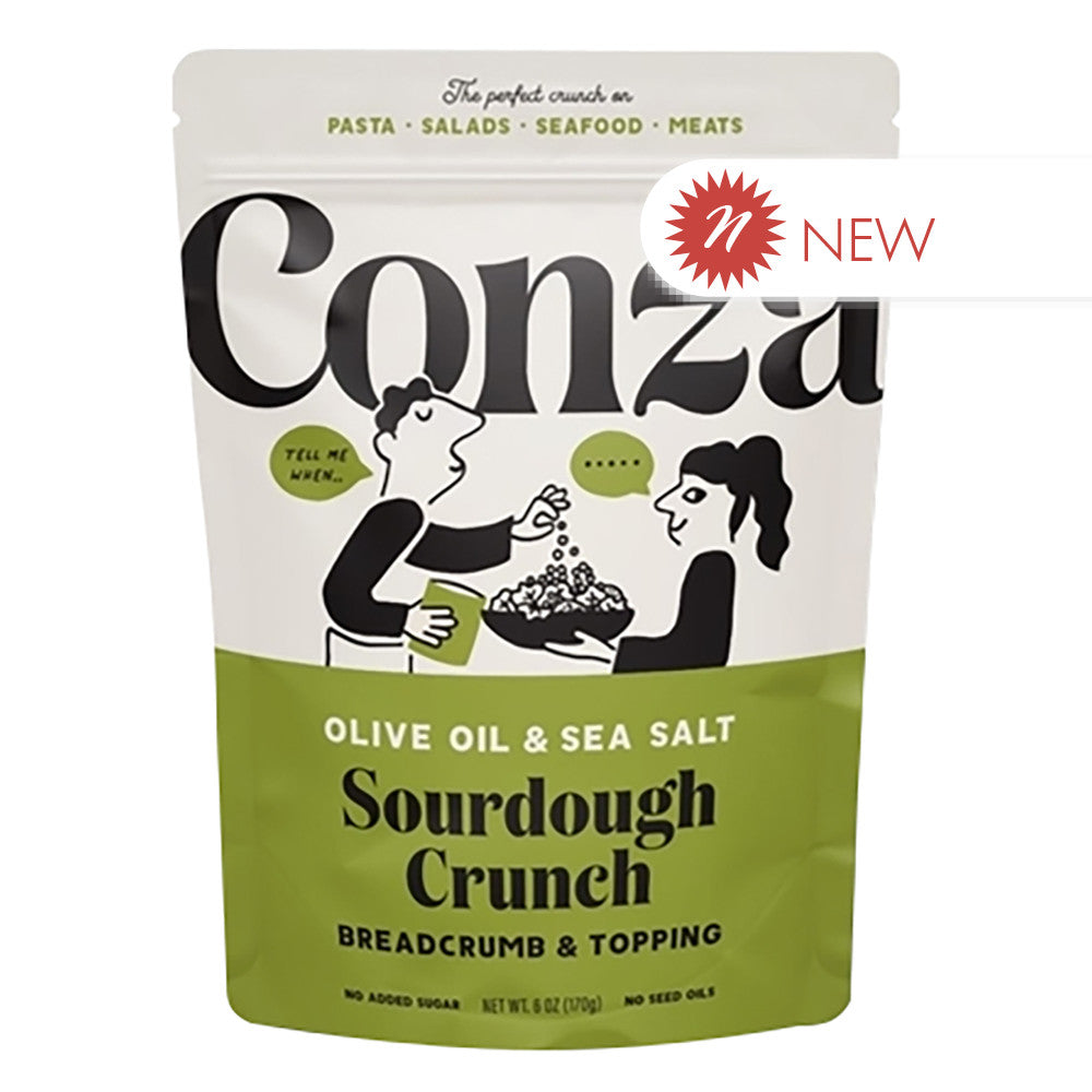 Wholesale Conza - Olive Oil& Sea Salt Sourdough Crunch - 6Oz- Bulk