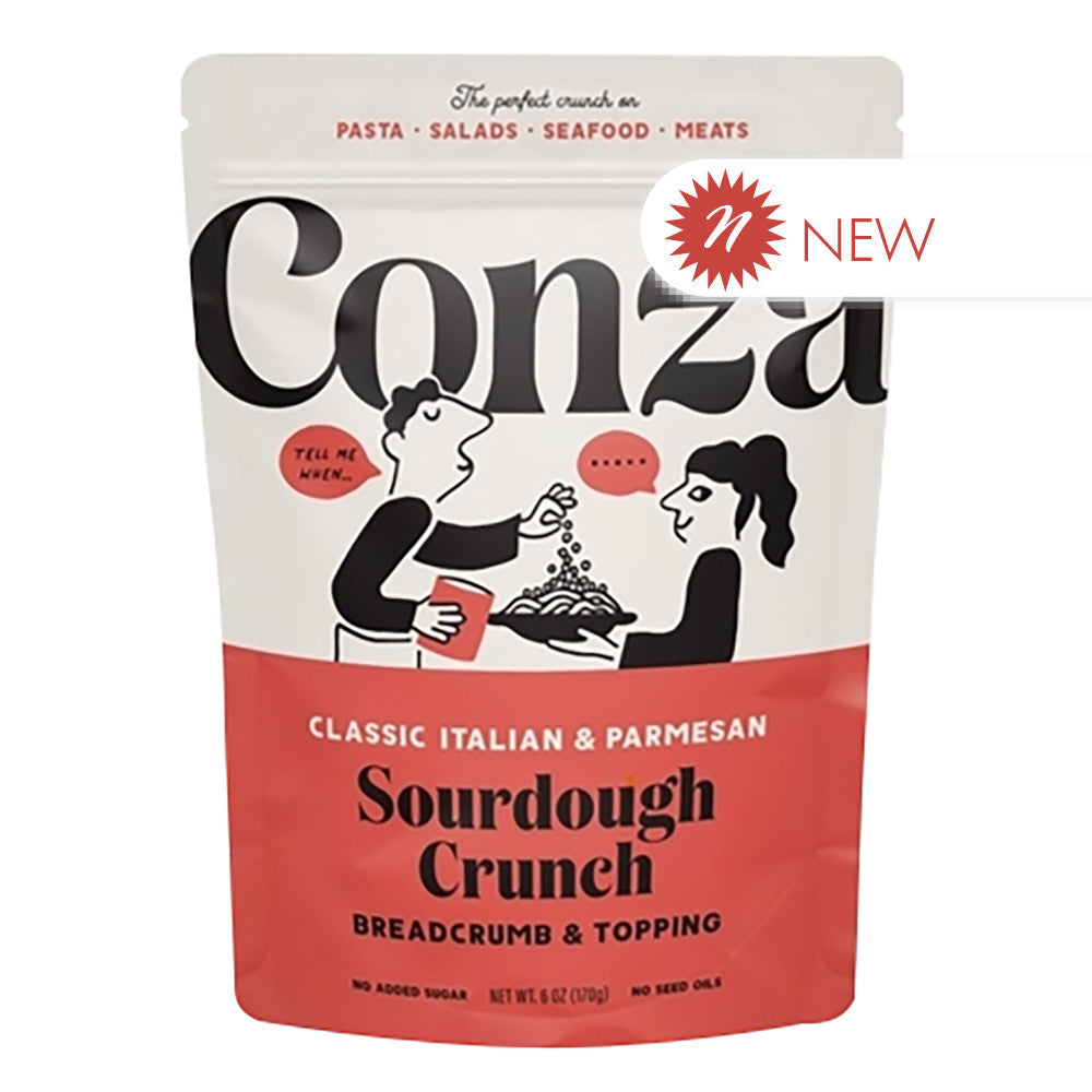 Wholesale Conza - Classic Italian & Parmesan Sourdough Crunch - 6Oz- Bulk