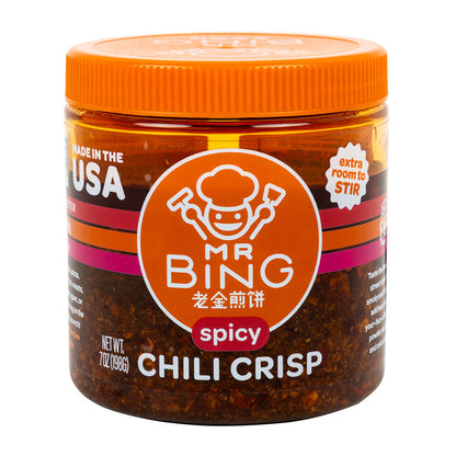 Wholesale Mr Bing Spicy Chili Crisp 7 Oz Jar- Bulk