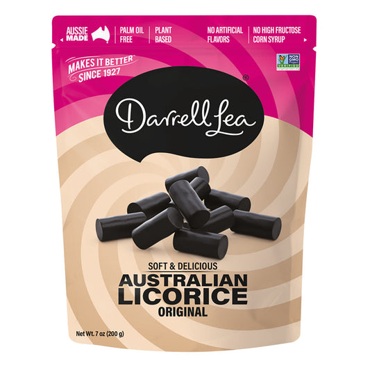 Wholesale Darrell Lea Original Black Licorice 7 Oz Pouch- Bulk