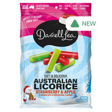 Wholesale Darrell Lea Christmas Strawberry Apple Australian Licorice 9.7 Oz Bag- Bulk