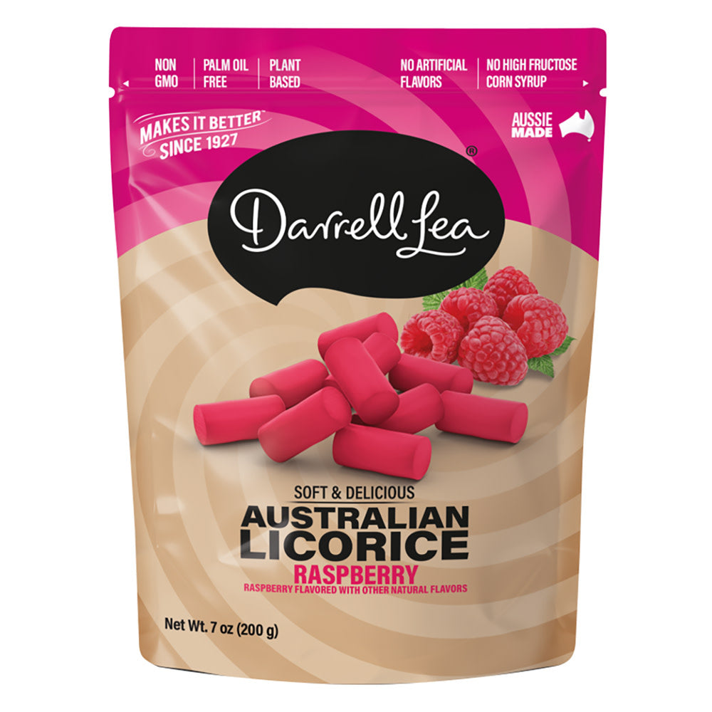 Wholesale Darrell Lea - Raspberry Soft Licorice - 7Oz- Bulk