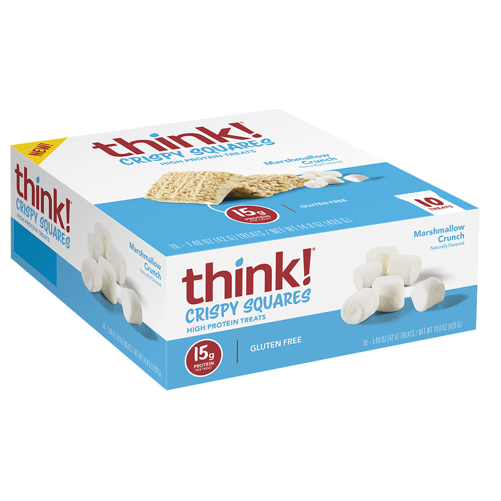 Wholesale Think! Marshmallow Crunch Crispy Squares 1.48 Oz Box- Bulk