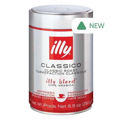 Wholesale Illy Classico Espresso Preparation Classic Roast Coffee 8.8 Oz Tin- Bulk