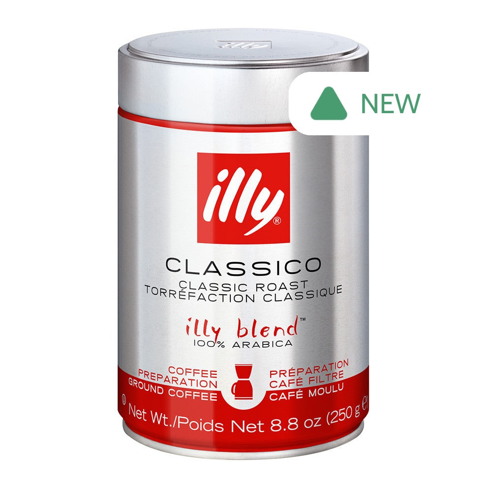 Wholesale Illy Ground Drip Classico Coffee Medium Roast 8.8 Oz Tin- Bulk