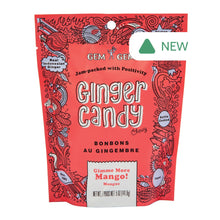 Wholesale Gem Gem Chewy Mango Ginger Candy 5 Oz Pouch- Bulk