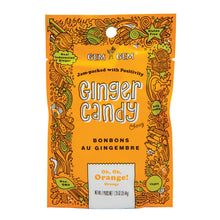 Wholesale Gem Gem Chewy Orange Ginger Candy 1.25 Oz Peg Bag- Bulk