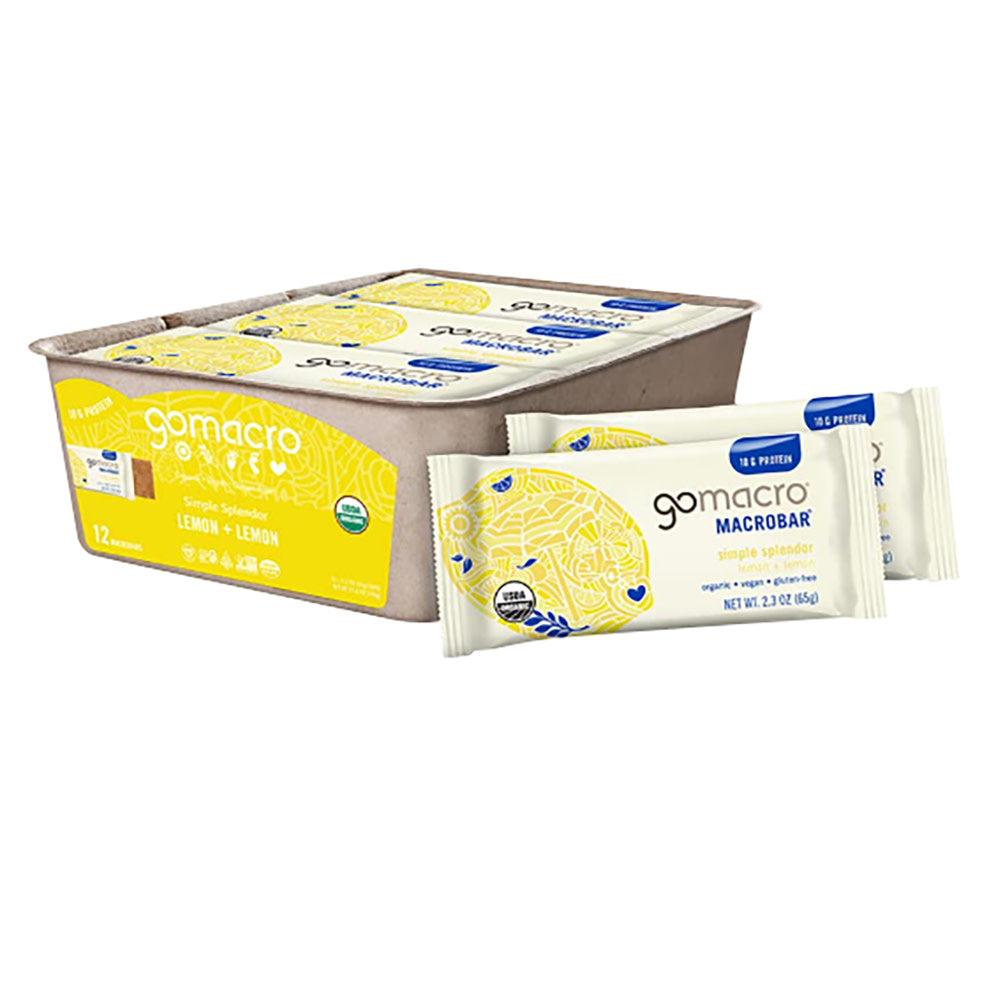 Wholesale Gomacro Lemon & Lemon 2.3 Oz Bar- Bulk