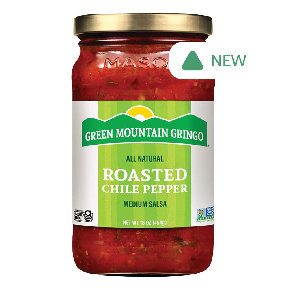 Wholesale Green Mountain Gringo Fire Roasted Chili Pepper Salsa- Bulk