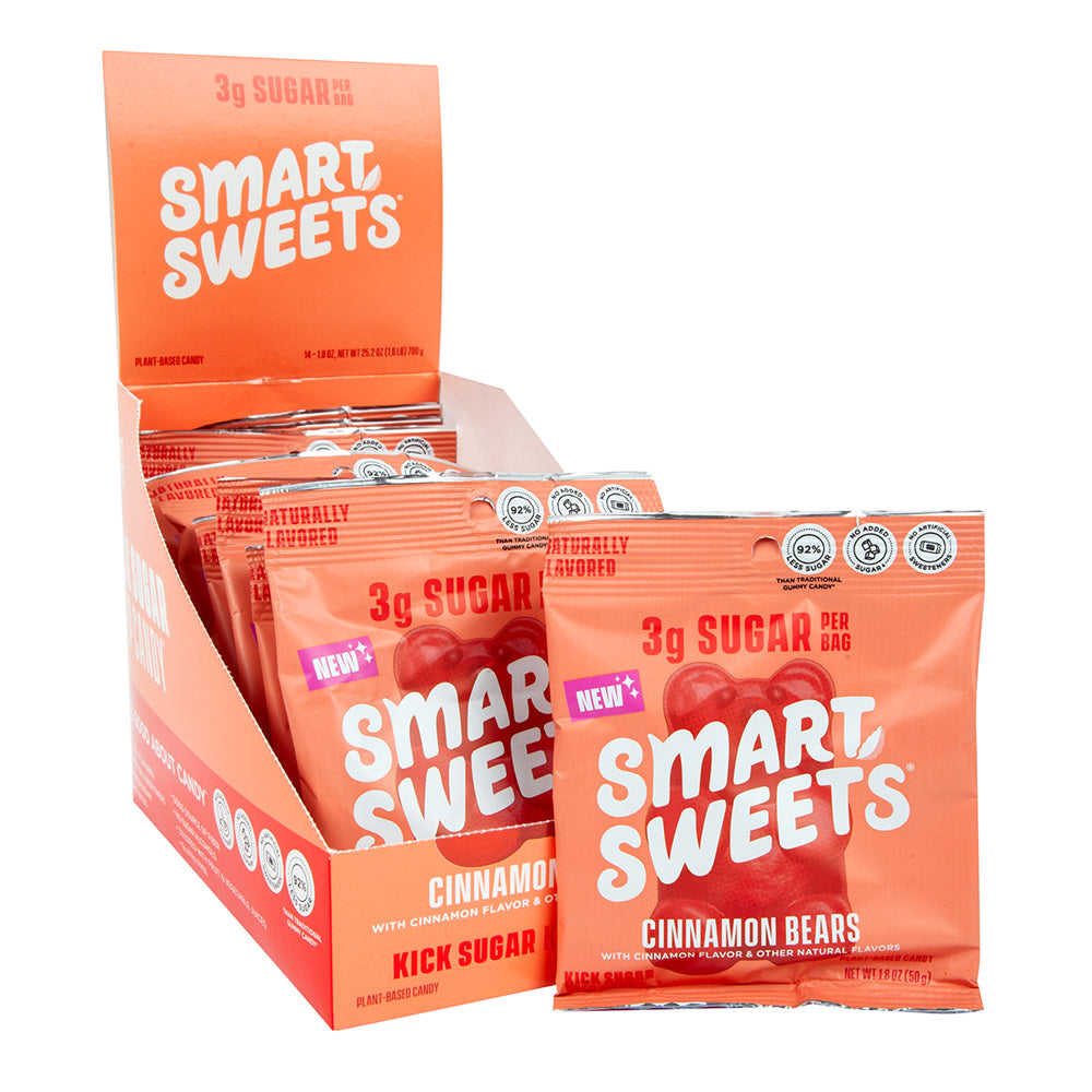 Wholesale Smartsweets Cinnamon Bears 1.8 Oz Bag- Bulk