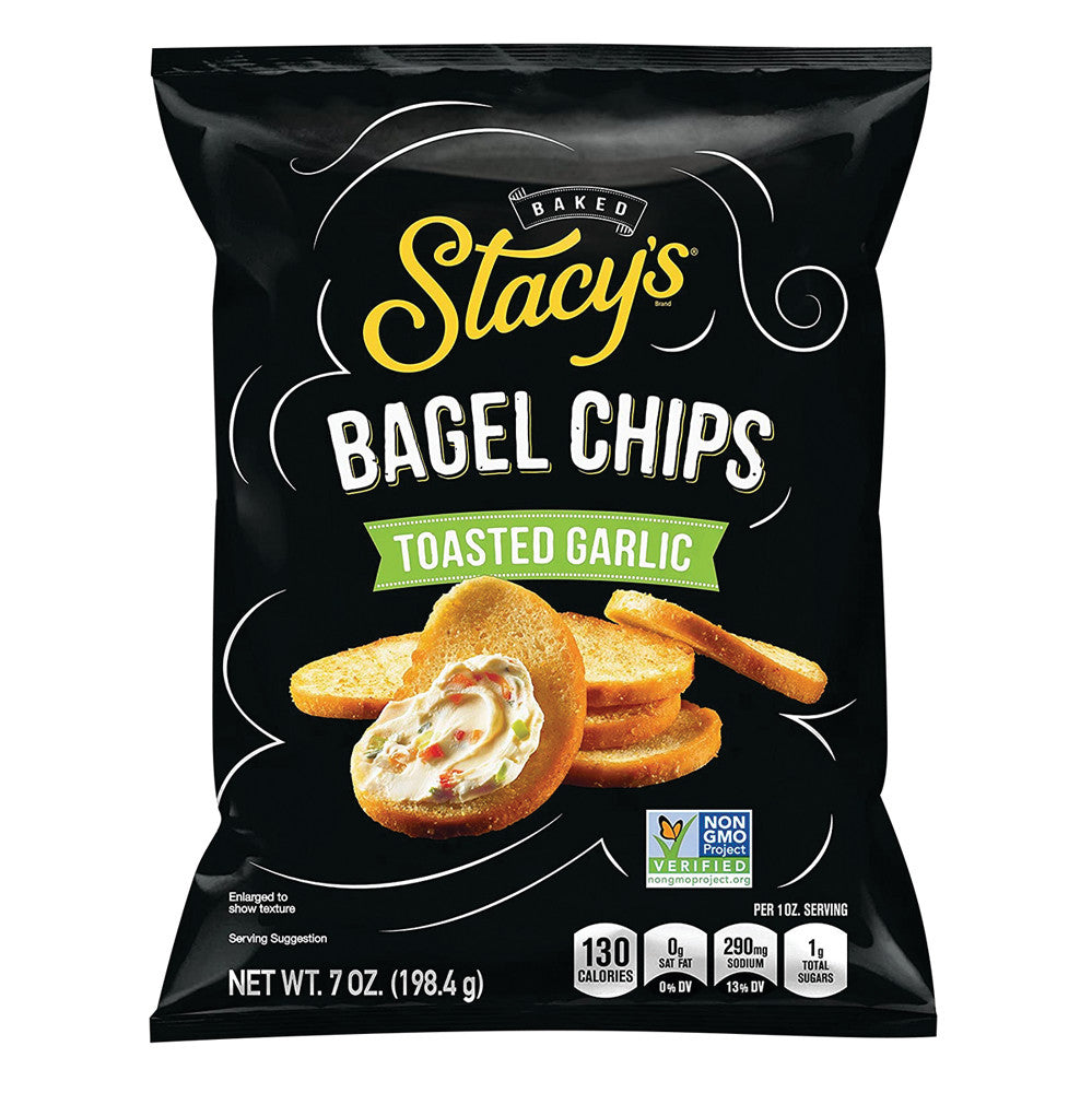 Wholesale Stacy'S Toasted Garlic Bagel Chips 7 Oz Bag- Bulk