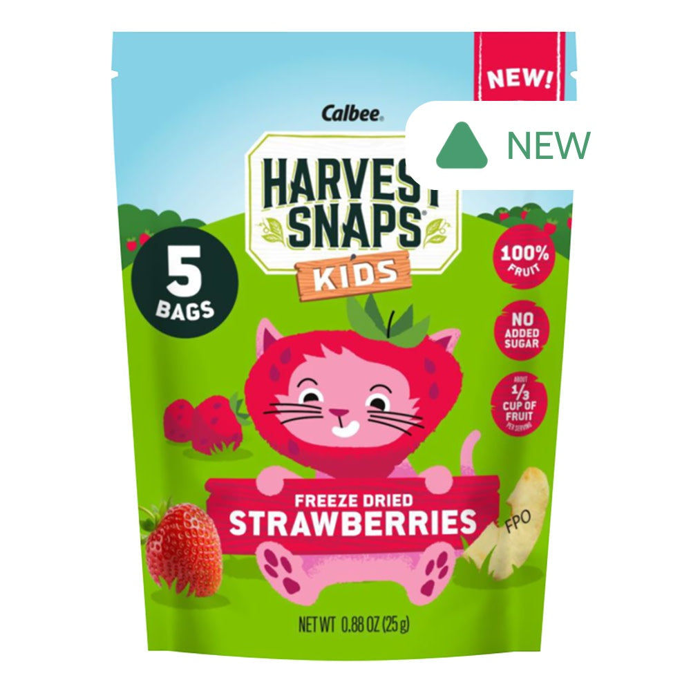 Wholesale Calbee Harvest Snaps Kids Freeze Dried Strawberries 5 Count 0.88 Oz Pouch- Bulk