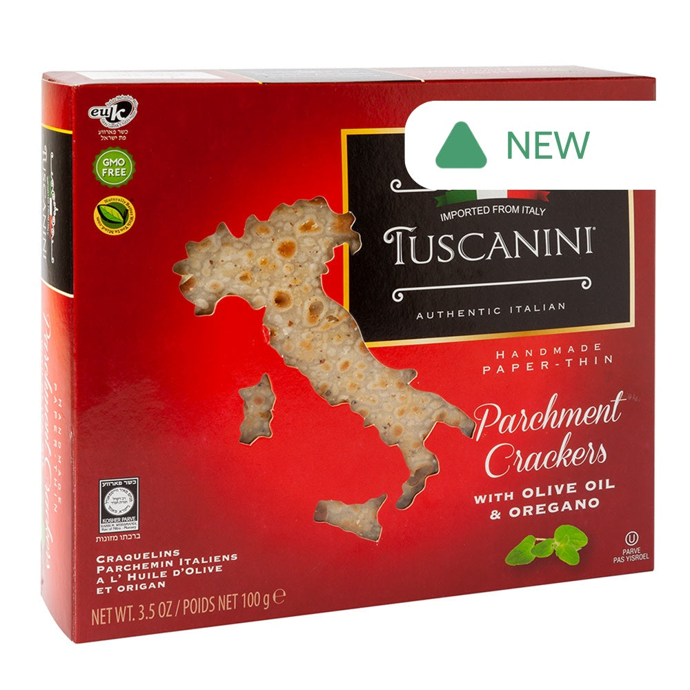 Wholesale Tuscanini Crackers With Olive Oil & Oregano 3.5 Oz Box- Bulk