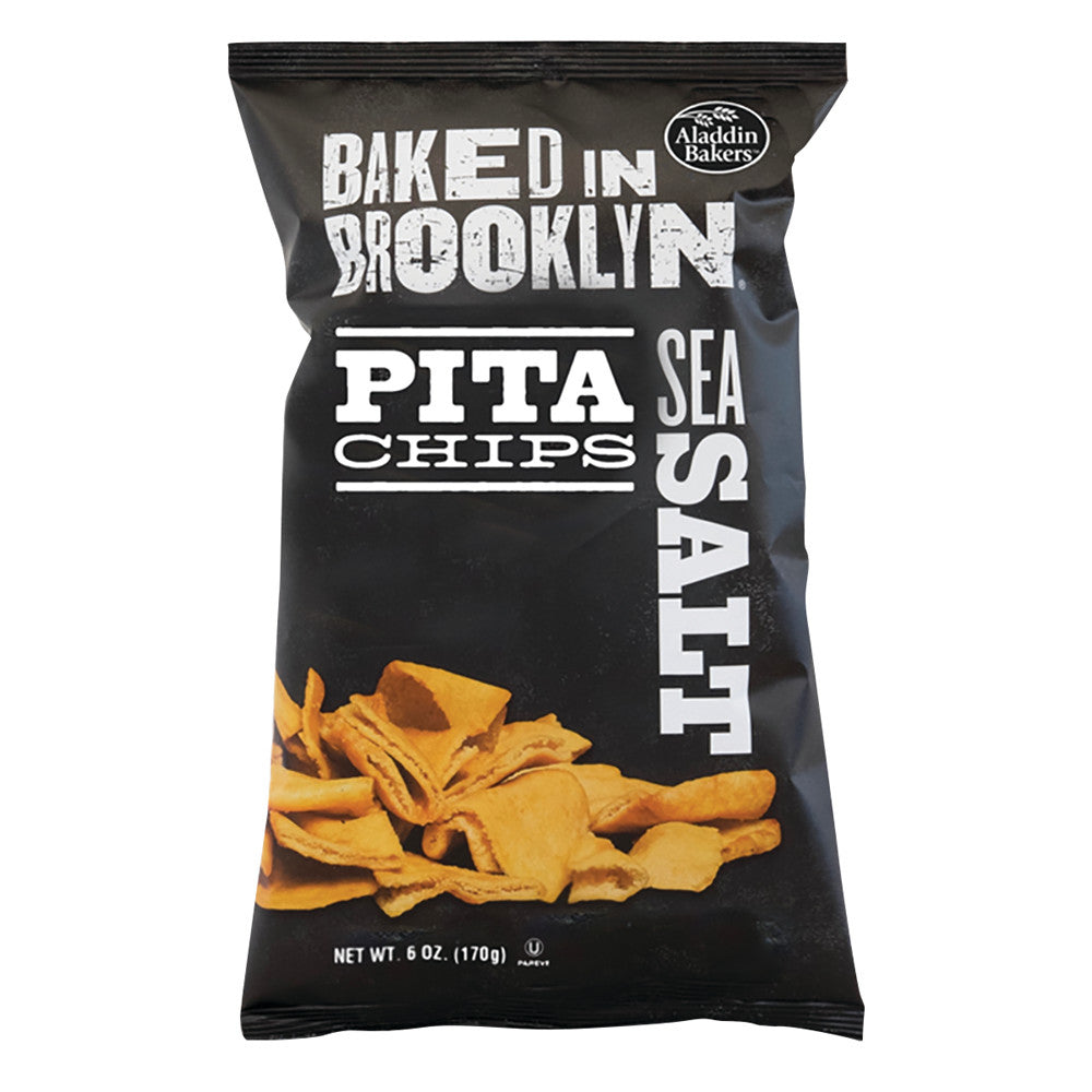 Wholesale Baked In Brooklyn Sea Salt Pita Chips 6 Oz Bag- Bulk